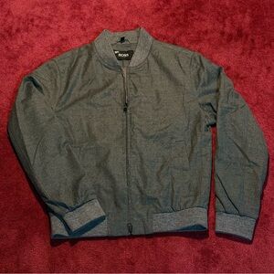 Hugo Boss Marzotto Charcoal Bomber Slim Fit Jacket